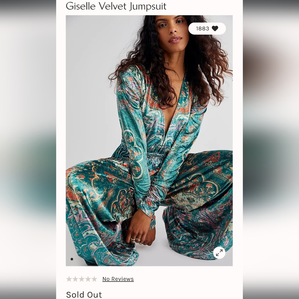 Free People - Giselle Velvet Jumpsuit